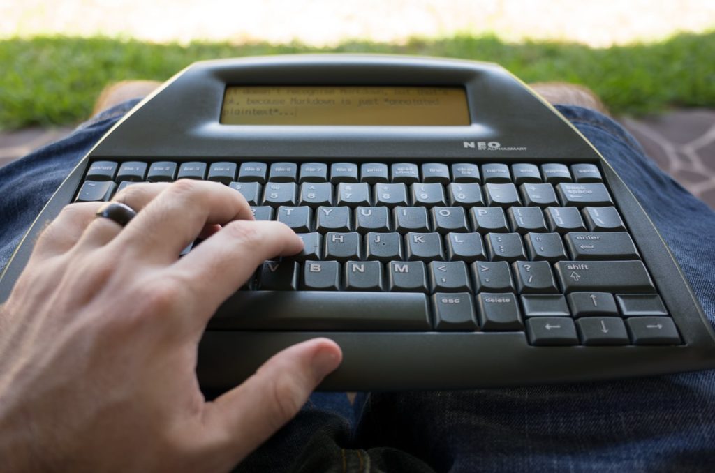 Just Write. (With An AlphaSmart NEO. Maybe. If It Helps.) - Luke Arms